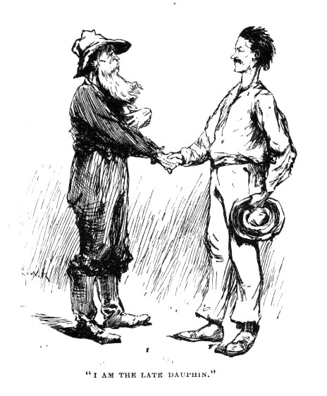 The King and the Duke shaking hands.